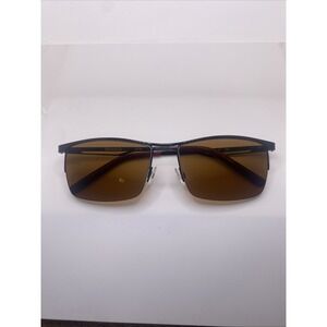 Shaq Sunglasses FRAMES ONLY Zyloware Half Rim 145 Brown 144